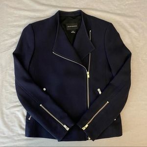 Club Monaco Moto Jacket - Navy, Size XS